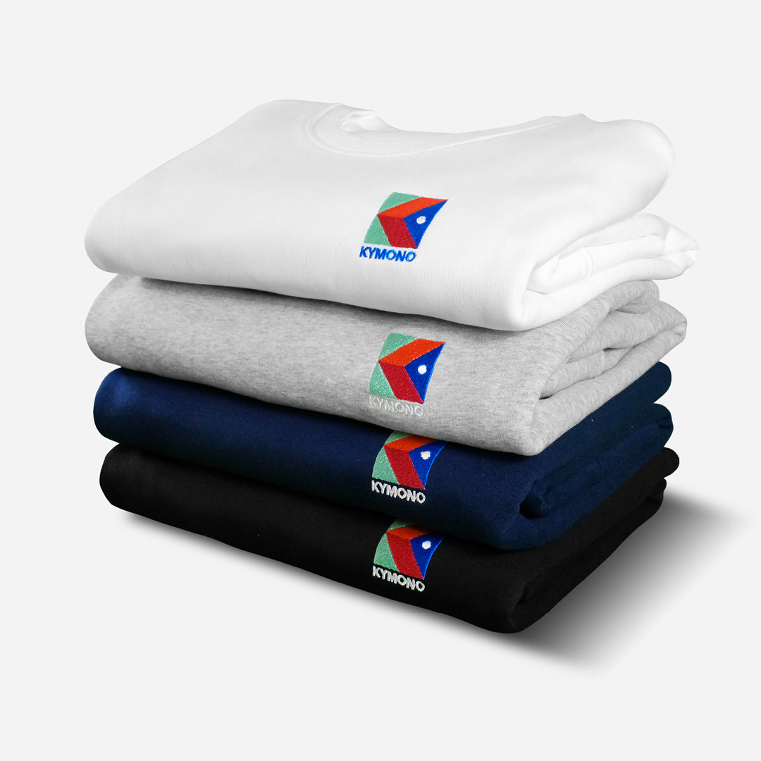 SWEAT COL ROND BLANC