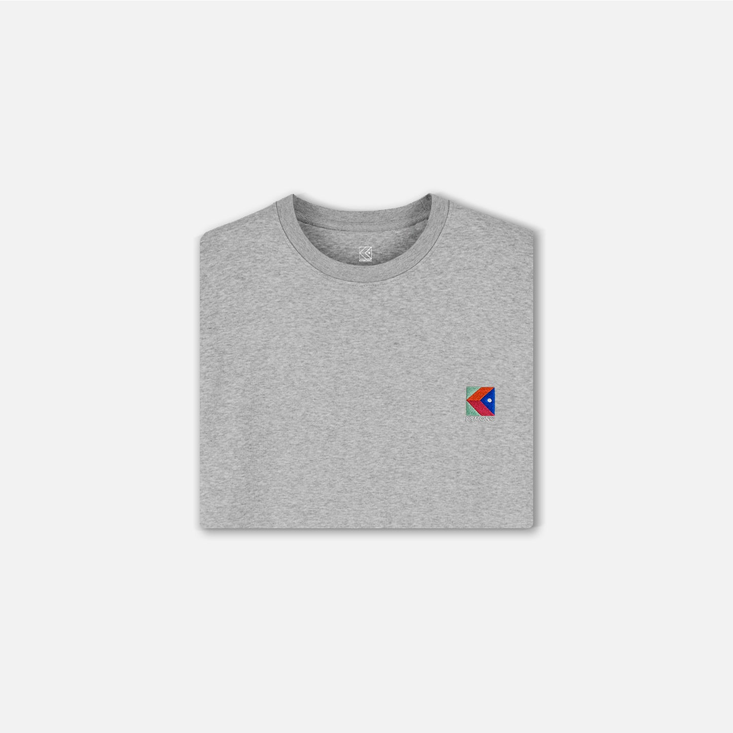 SWEAT COL ROND GRIS CHINÉ