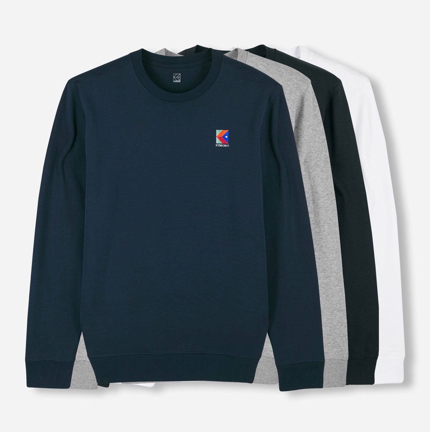 SWEAT COL ROND BLANC